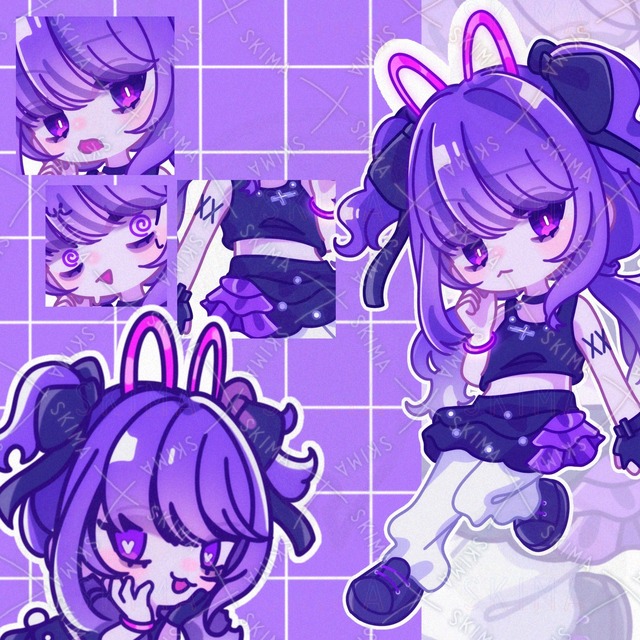 デフォルメイラスト・表情8種+ミニキャラ［071］の商品画像