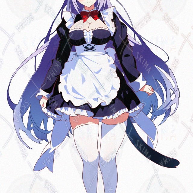 고양이 귀 메이드 소녀｜표정 차이 5종｜TRPG-VTuber-배포-상업적 이용 OK 상품 이미지 3번째