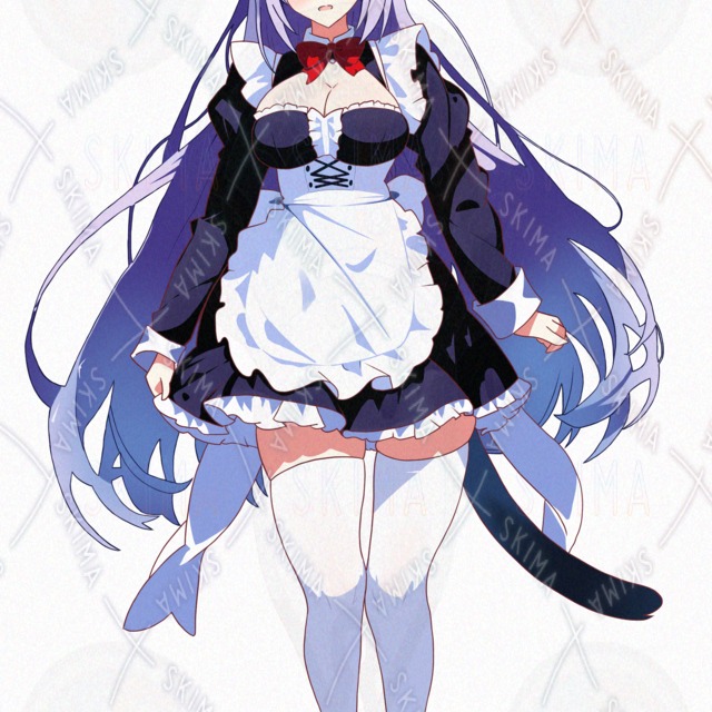 고양이 귀 메이드 소녀｜표정 차이 5종｜TRPG-VTuber-배포-상업적 이용 OK 상품 이미지 4번째