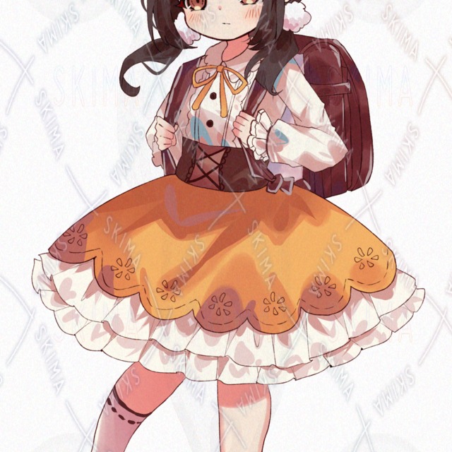 【全身立ち絵/SD付】ランドセルの女の子の商品画像4枚目