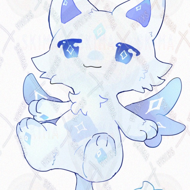 Image 2 of White Kemono [10 Expressions]