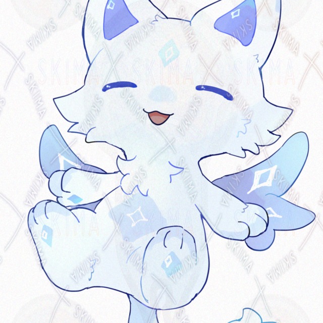 Image 4 of White Kemono [10 Expressions]
