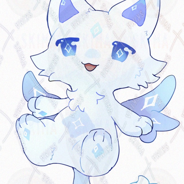 Image 3 of White Kemono [10 Expressions]