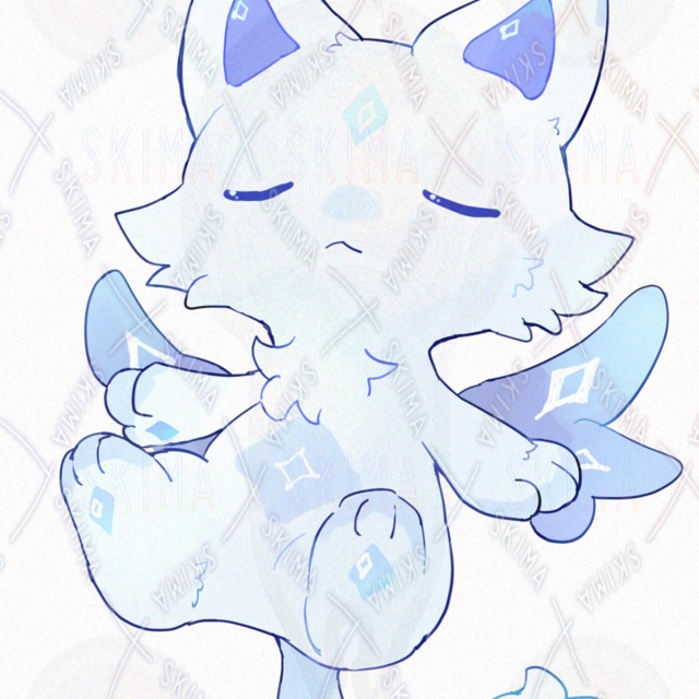 Image 10 of White Kemono [10 Expressions]