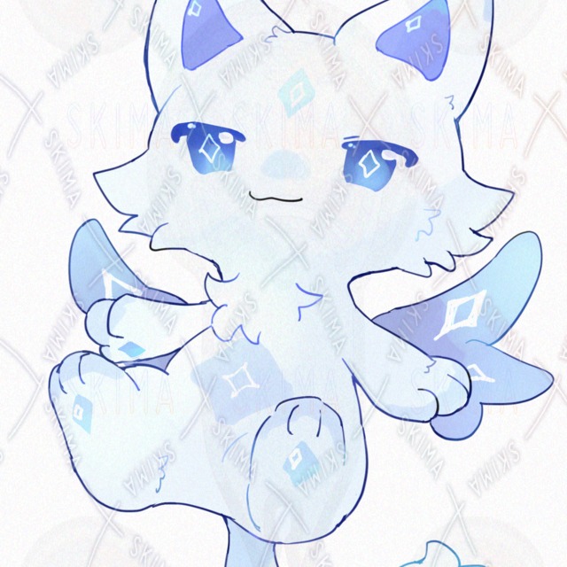 Image 5 of White Kemono [10 Expressions]