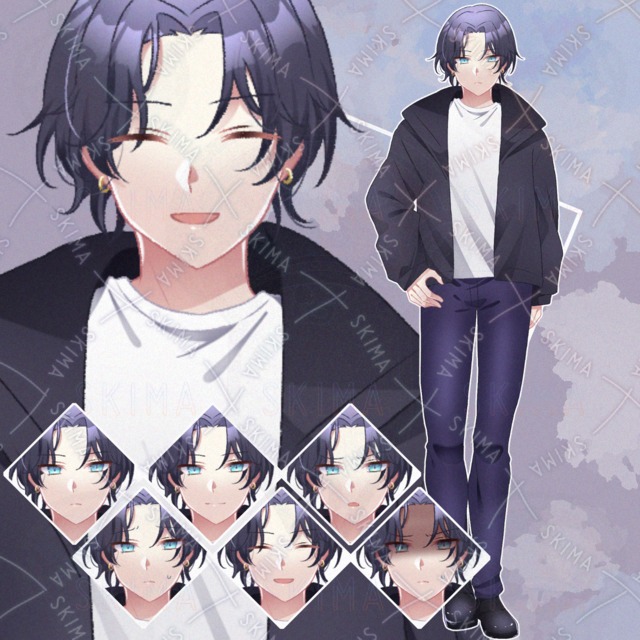 黒髪の男性の商品画像