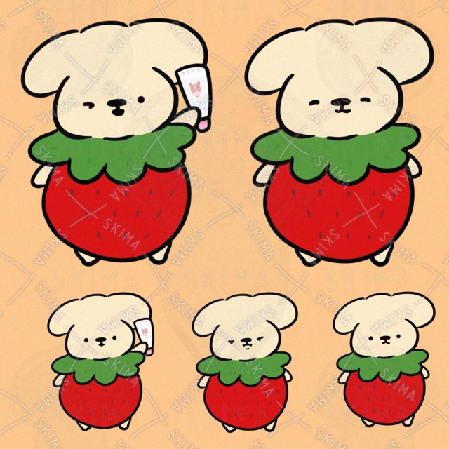 いちごなどっぐ（表情・ポーズ違い含め5種類）の商品画像