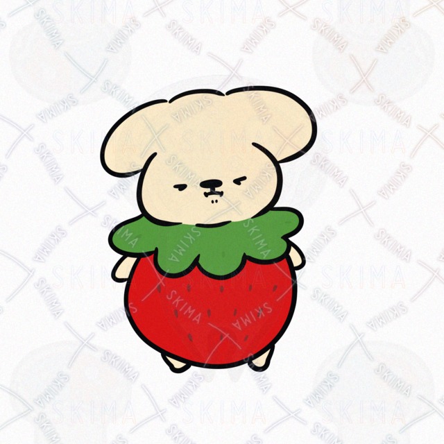 Strawberry Dog – 5 Variations (Expressions & Poses) 的商品圖片第 4 張