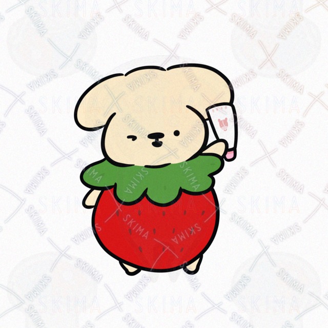 Strawberry Dog – 5 Variations (Expressions & Poses) 的商品圖片第 5 張