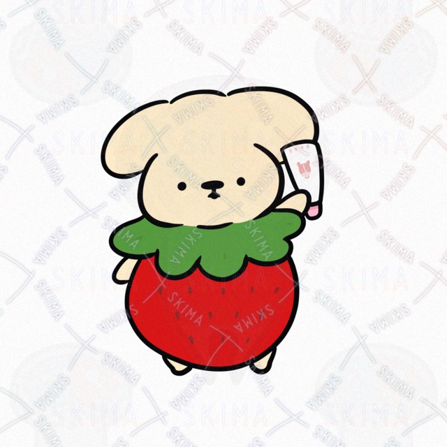 Strawberry Dog – 5 Variations (Expressions & Poses) 的商品圖片第 6 張