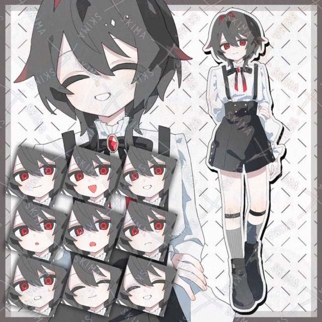 【adopt】少女キャラクター立ち絵【表情差分9種】の商品画像