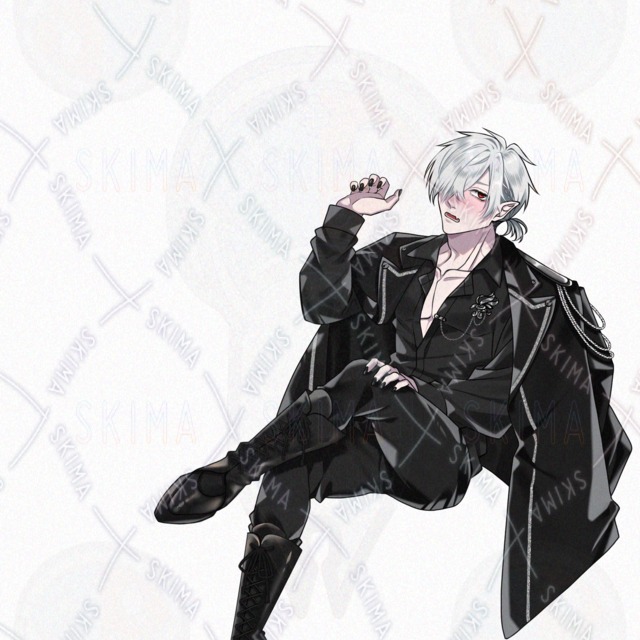 【立ち絵】銀髪/男性キャラ【表情7種】の商品画像5枚目