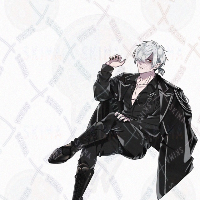 【立ち絵】銀髪/男性キャラ【表情7種】の商品画像6枚目