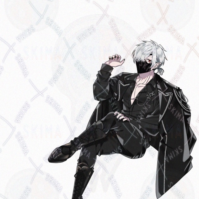 【立ち絵】銀髪/男性キャラ【表情7種】の商品画像8枚目