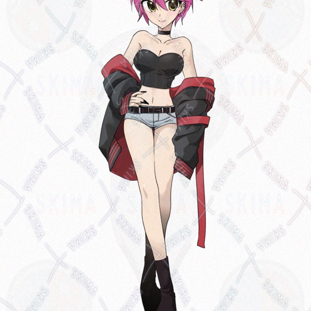 Pink-Haired Girl – Tattoo Variations 的商品圖片第 2 張