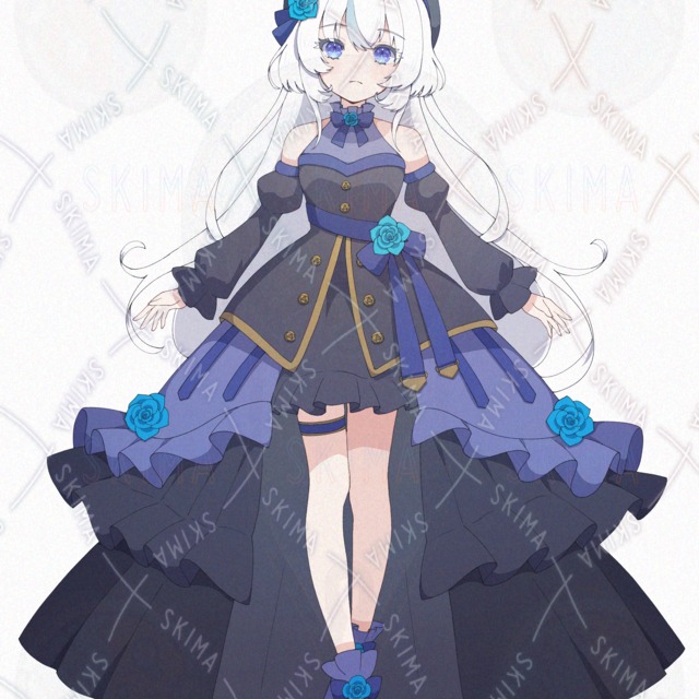 9 Expressions: Blue Rose Dress Girl – adopt 的商品圖片第 3 張
