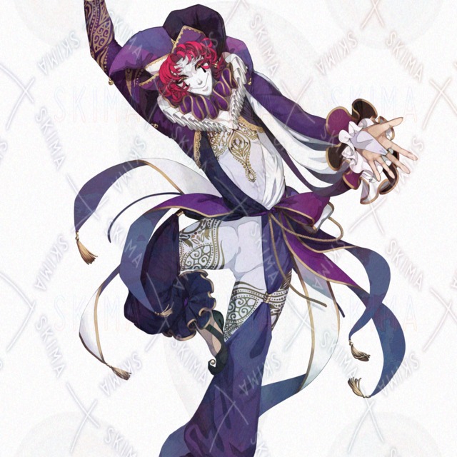 【表情9種＋紙吹雪差分】道化師の男性【ピエロ】の商品画像4枚目