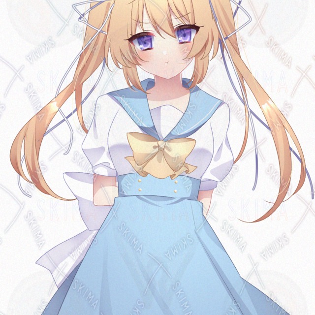 ギャルゲ風ツインテセーラー少女の商品画像4枚目