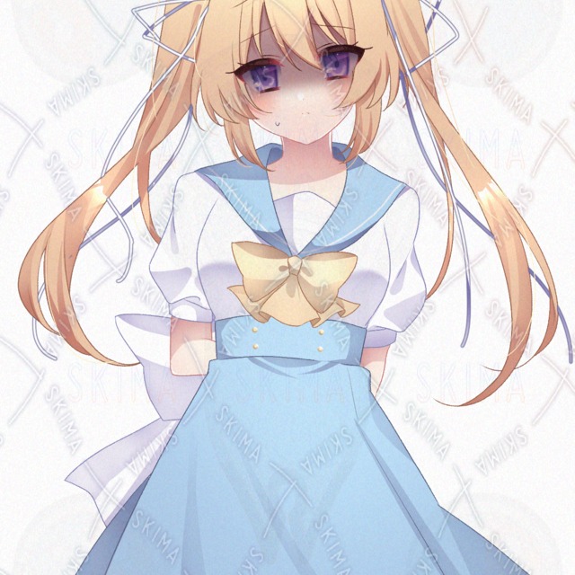 ギャルゲ風ツインテセーラー少女の商品画像7枚目