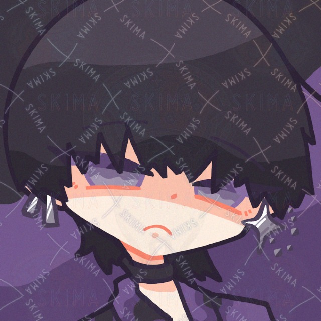 気だるげな黒髪の男の子アイコン