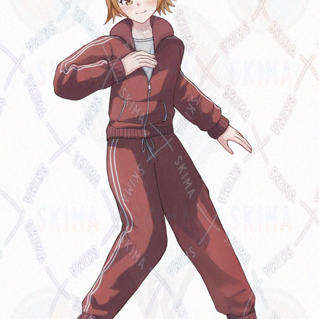 10 Expressions: Girl in a Tracksuit – Standing Illustration 的商品圖片第 9 張