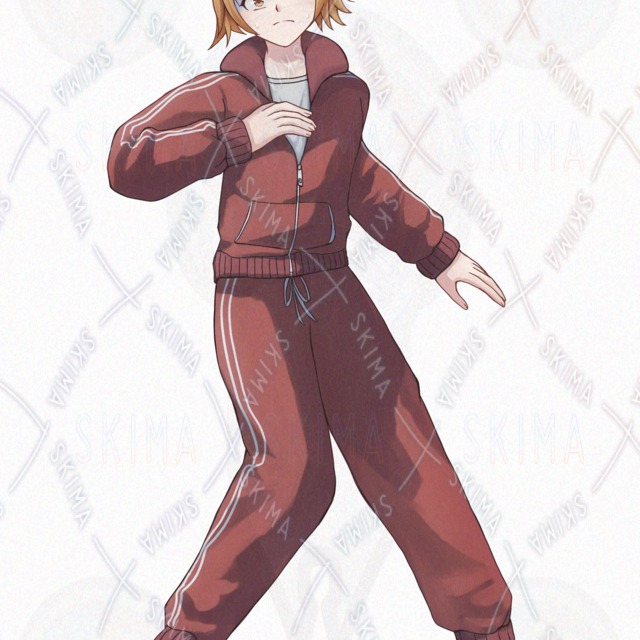 10 Expressions: Girl in a Tracksuit – Standing Illustration 的商品圖片第 7 張