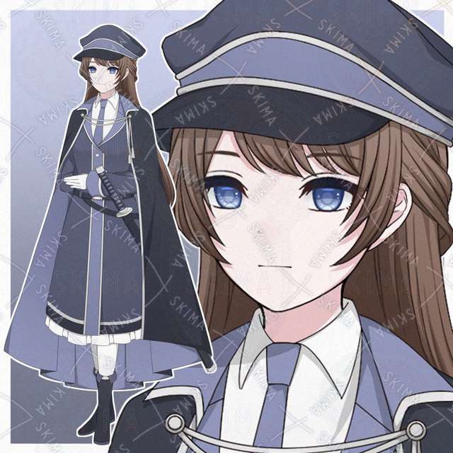 Image of Military-Style Clothing – Woman [10 Expression Variations]