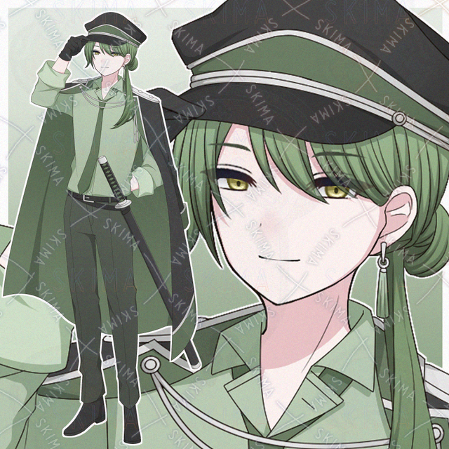 Image of Military-Style Clothing – Man [10 Expression Variations]