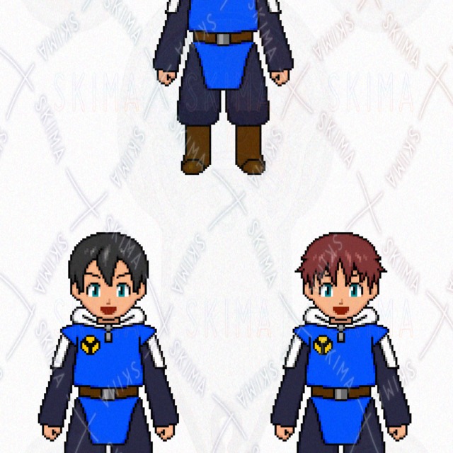 A.B.Cの3タイプ＋表情4種類・ドット絵勇者（見習い）の商品画像11枚目
