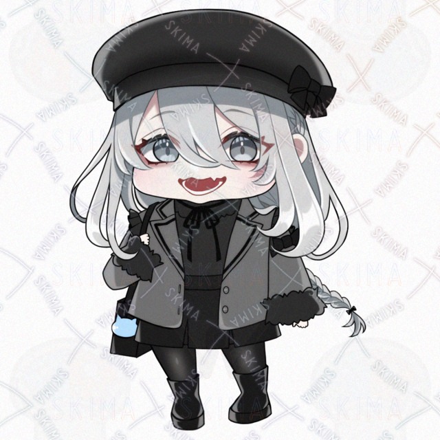 Image 11 of Standing Illustration & Mini-Character: Silver-Haired Female [9 Expressions]