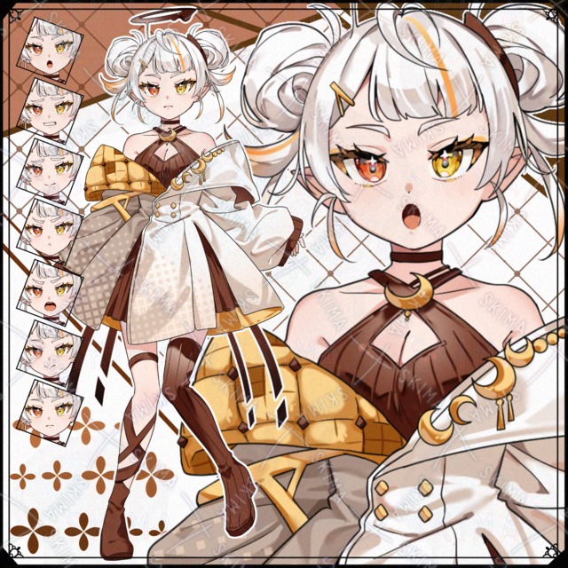 【表情7種】少女の商品画像