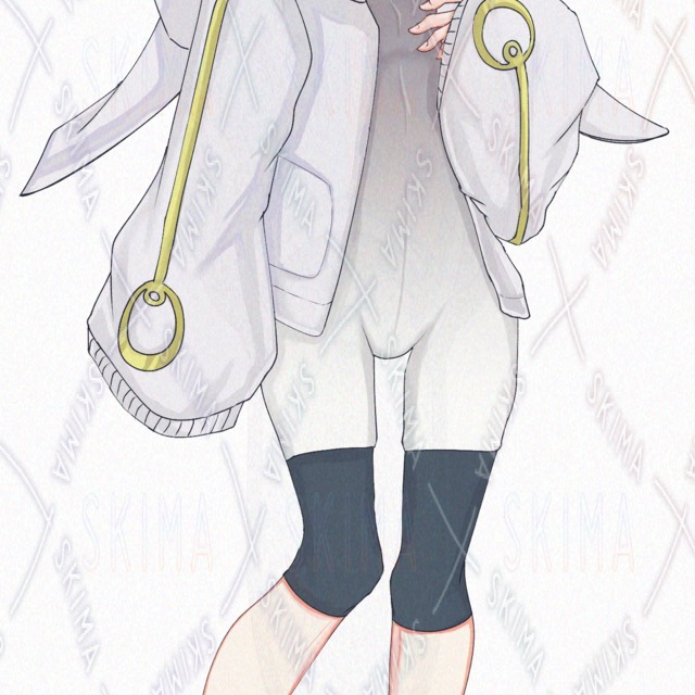 白髪の少女【表情差分10種】の商品画像2枚目