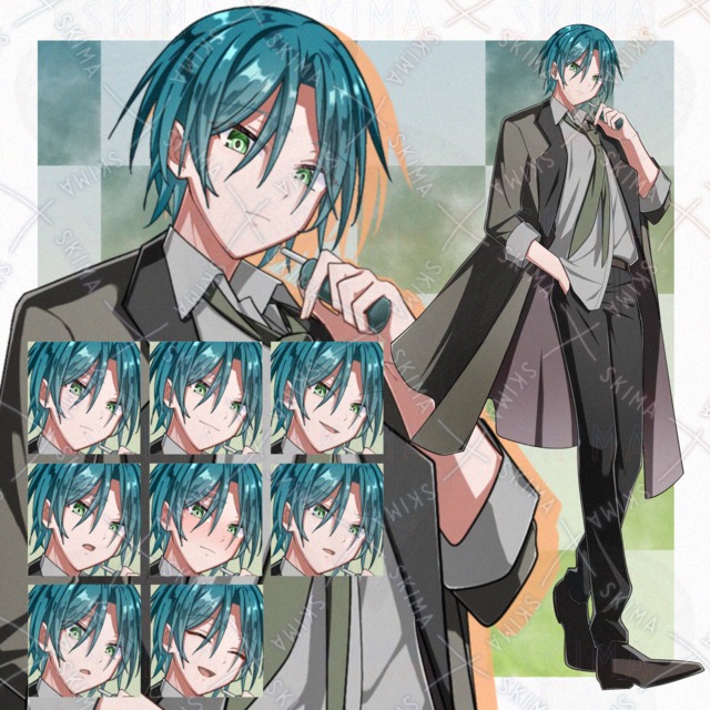 表情差分8枚　男性キャラ　立ち絵の商品画像