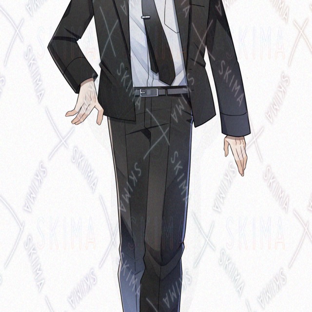 【表情5種】スーツの男性【シャツ差分有】の商品画像5枚目