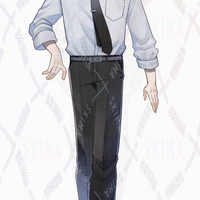 【表情5種】スーツの男性【シャツ差分有】の商品画像11枚目