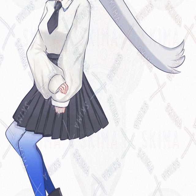 水色髪の少女【表情差分10種】の商品画像5枚目