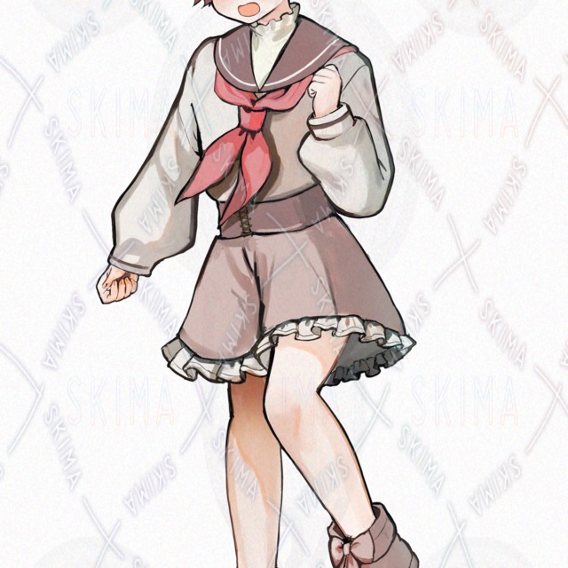 【表情6種】ピンク髪の男の子の商品画像7枚目