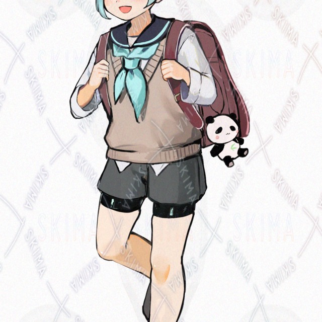 【表情7種】ランドセルを背負った男の子の商品画像2枚目