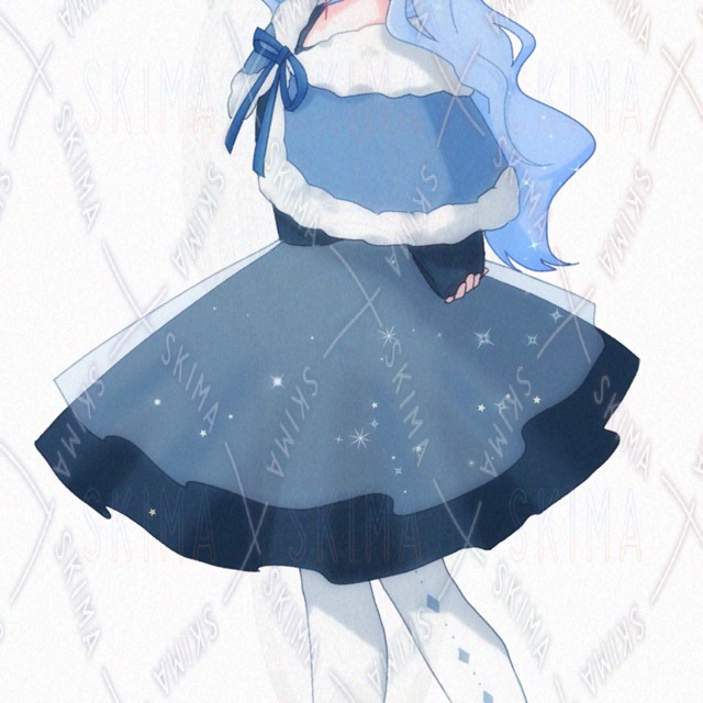 Image 7 of Girl in Light Blue Winter Clothes [7 Variations]