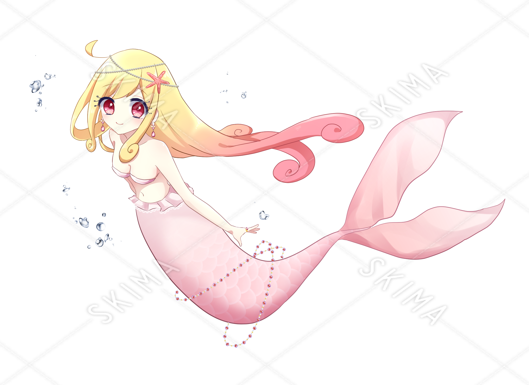 人魚 姫 イラスト かわいい