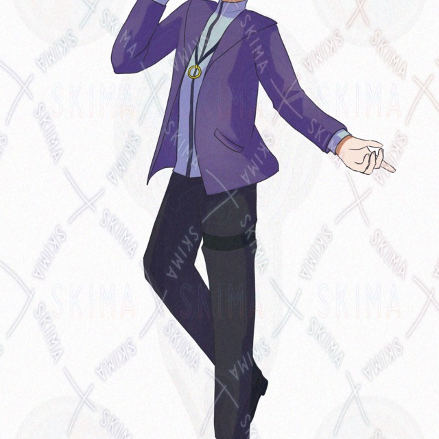 【表情10種】片目隠れの男性【立ち絵】の商品画像8枚目