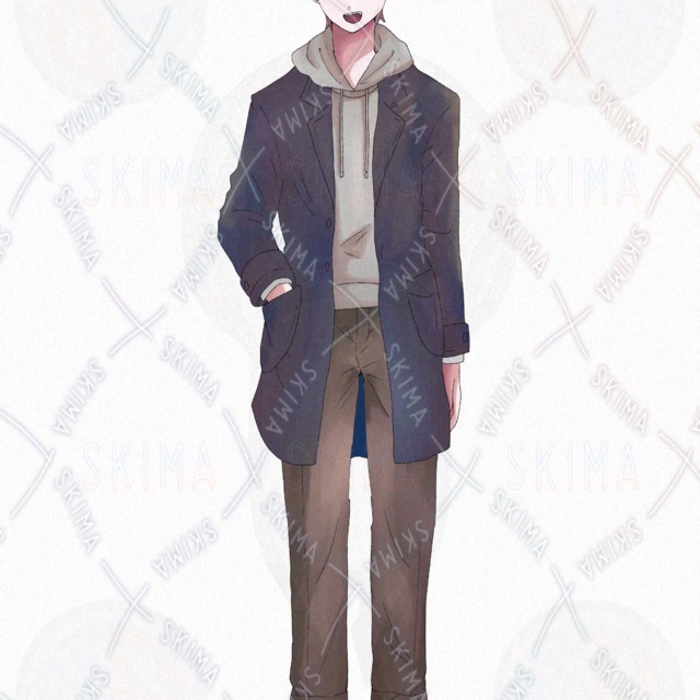 金髪のフードの青年【表情差分7種】の商品画像8枚目