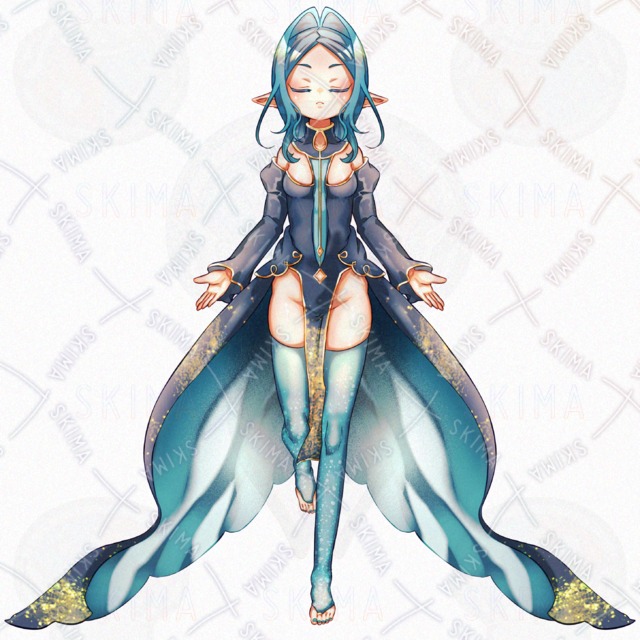 Adopt43_Blue Girl [10 Expression Variations] 的商品圖片第 5 張