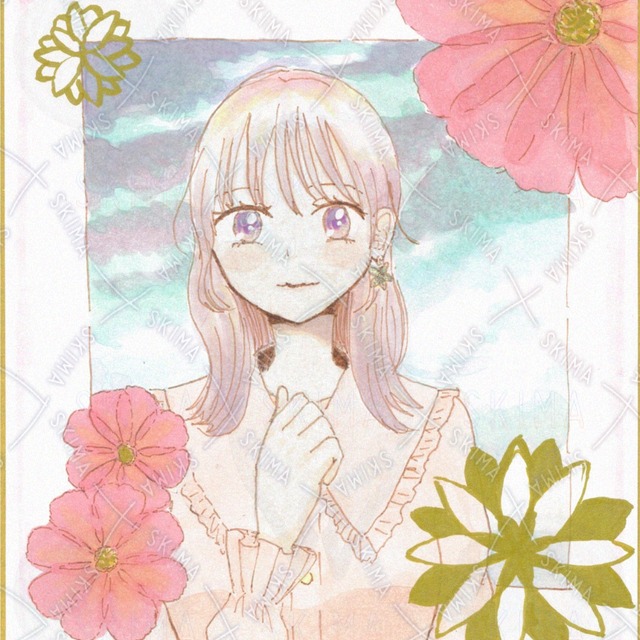 Flowers and the Sky: Hand-drawn Illustration 的商品圖片