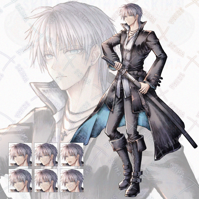 刀を持った青年の商品画像