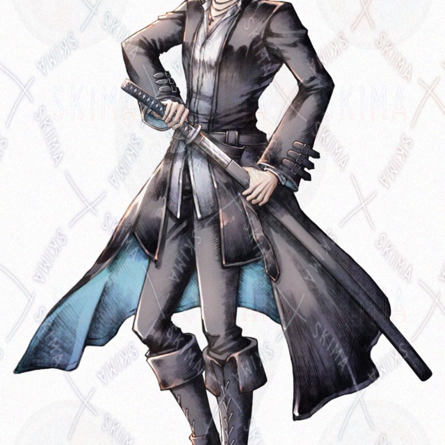 刀を持った青年の商品画像5枚目