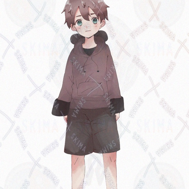 こぐまフードの男の子【表情差分7種】の商品画像2枚目