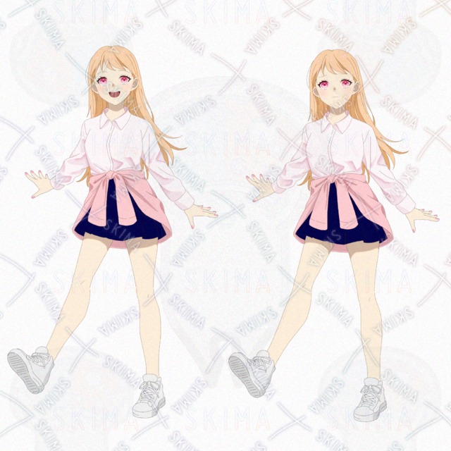 【opt】女の子イラスト2体セット 立ち絵の商品画像2枚目