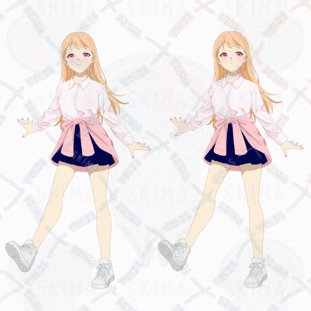 【opt】女の子イラスト2体セット 立ち絵の商品画像3枚目