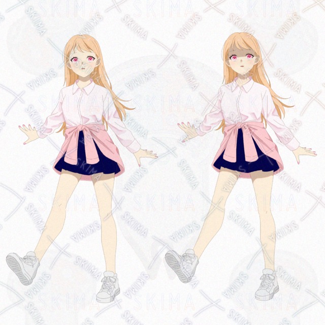 【opt】女の子イラスト2体セット 立ち絵の商品画像4枚目